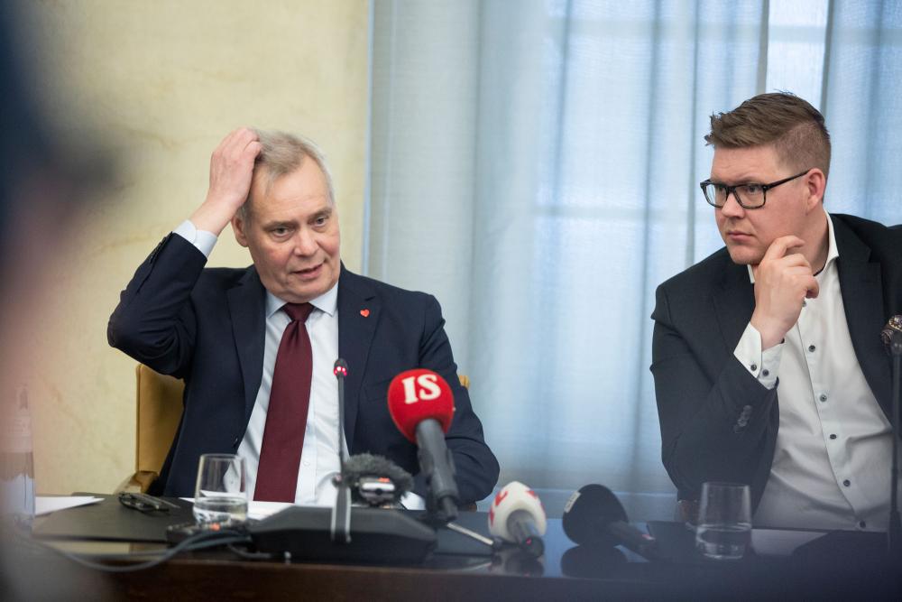 Antti Rinne ja Antti Lindtman