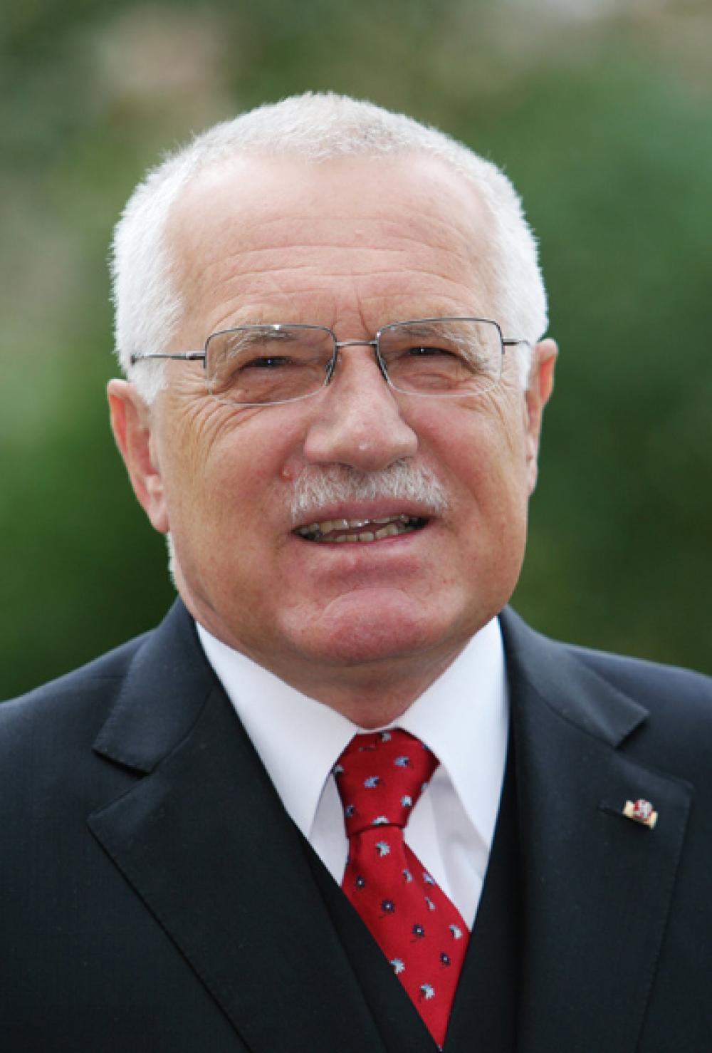 Tšekin presidentti Václav Klaus.