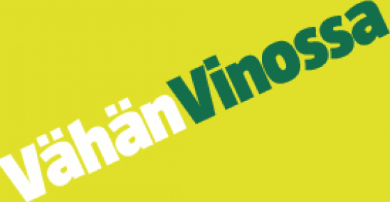 Vähän Vinossa -logo.