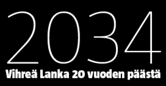 Vihreä Lanka 20 vuoden päästä -logo.