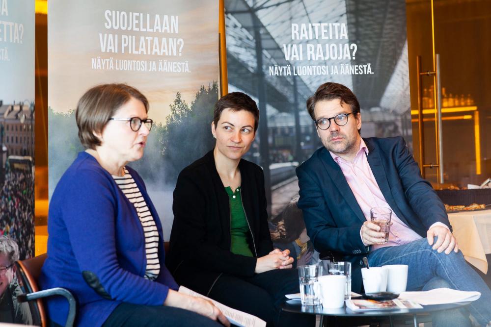 Heidi Hautala, Ska Keller ja Ville Niinistö