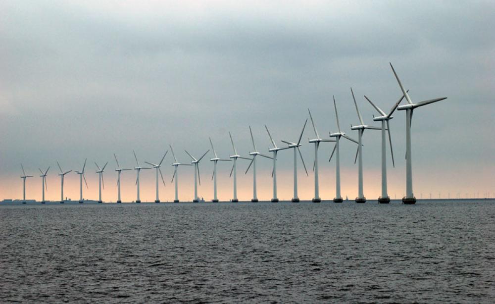 Tuulivoimaloita Kööpenhaminan edustalla