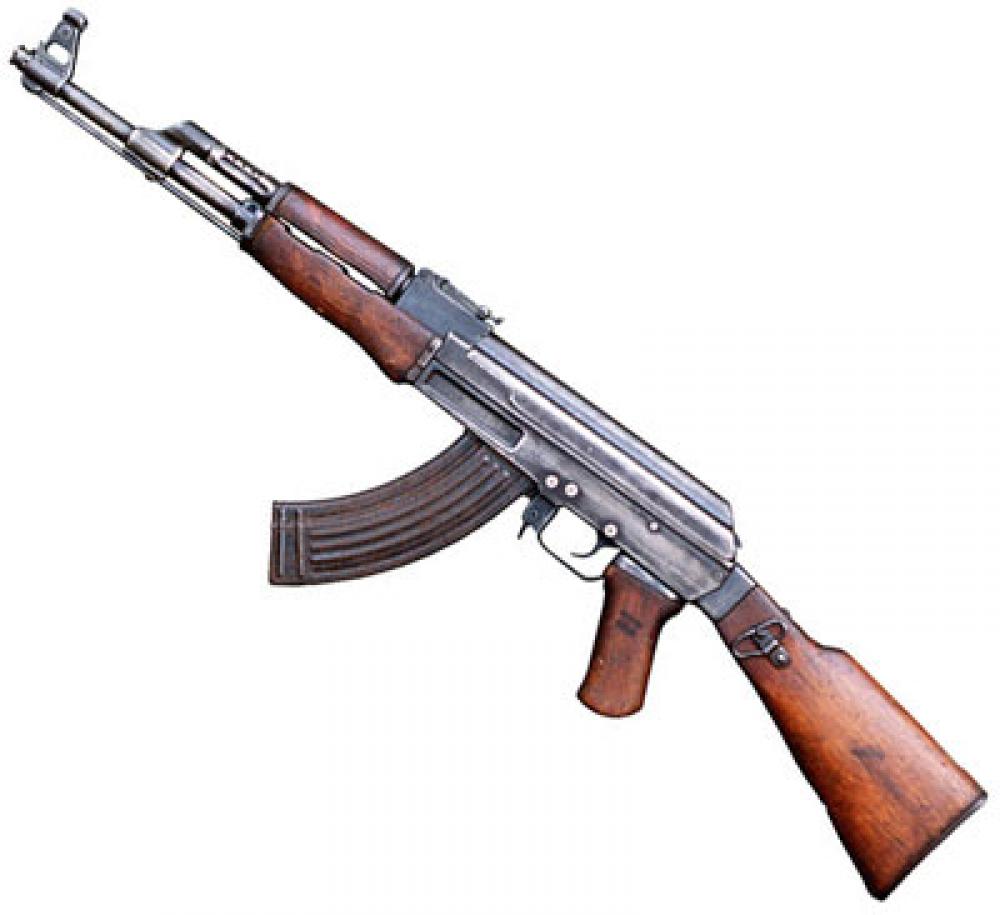 AK-47-rynnäkkökivääri.