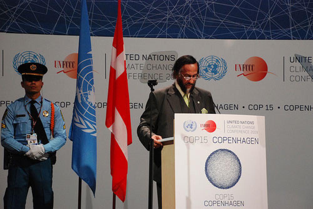 Rajendra Pachauri COP15-kokouksessa.