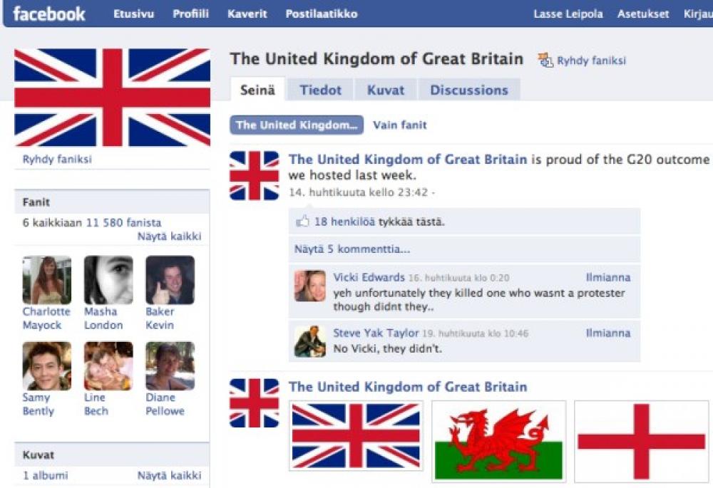 UK in Facebook.