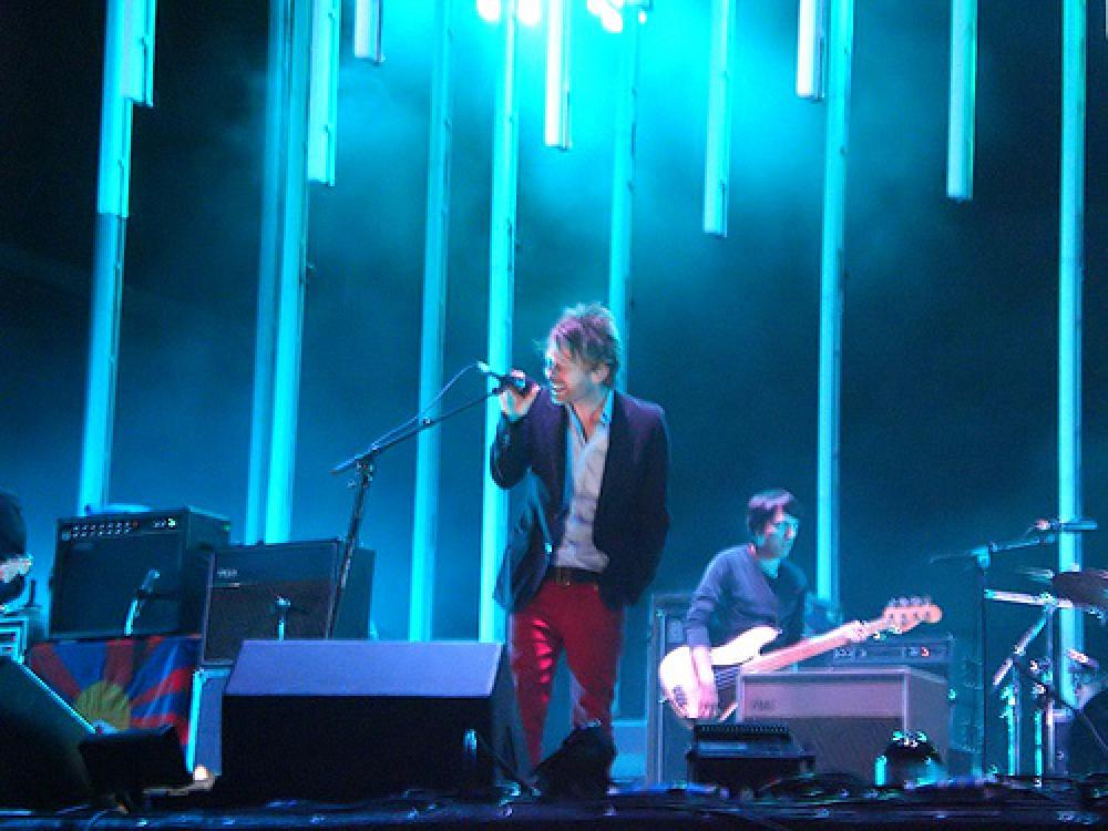 Radioheadin keikka kesällä 2008.