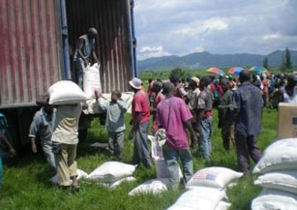 Ruoka-apua Kongossa.